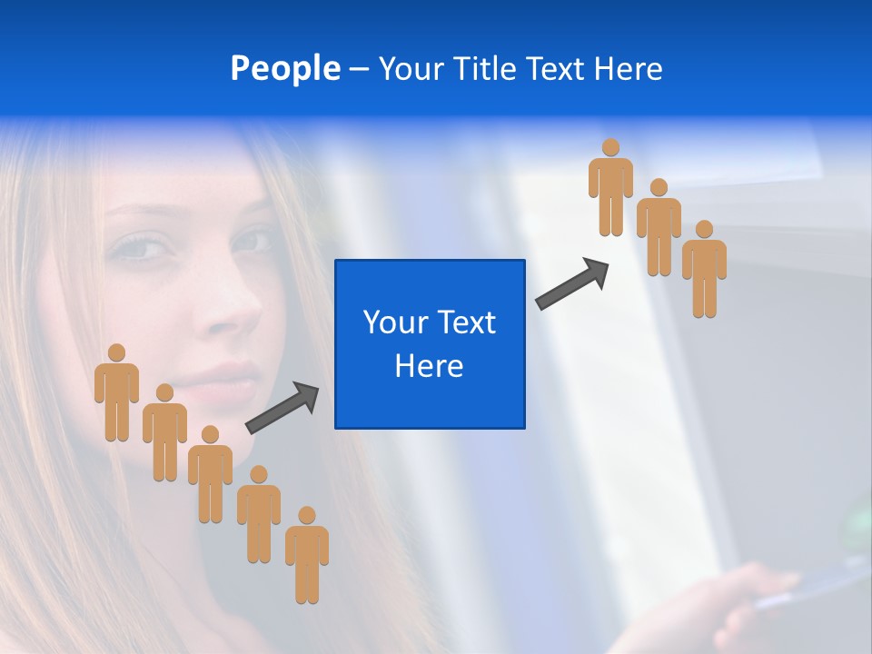 Machine Customer Young PowerPoint Template