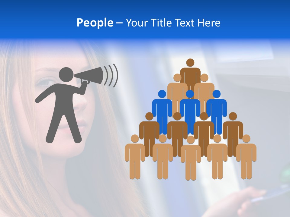 Machine Customer Young PowerPoint Template