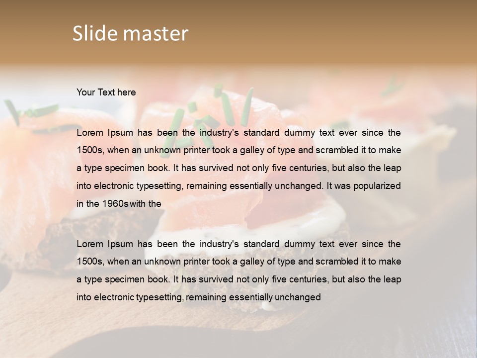 Lunch Onion Meal PowerPoint Template
