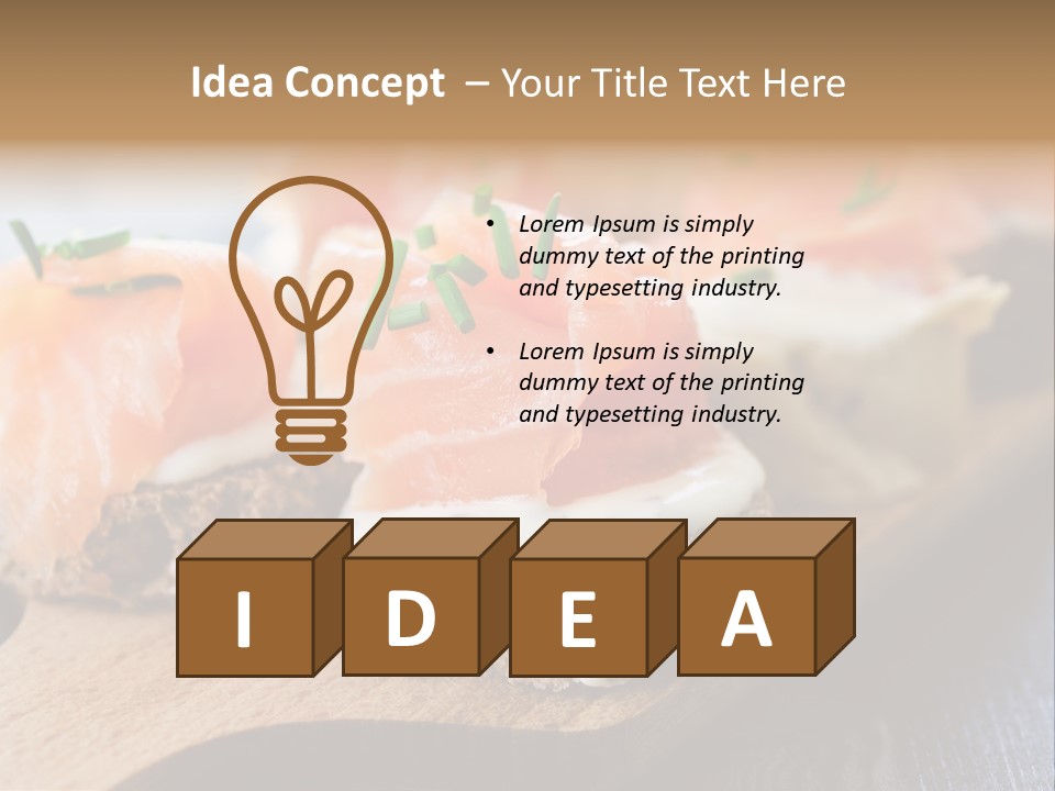 Lunch Onion Meal PowerPoint Template