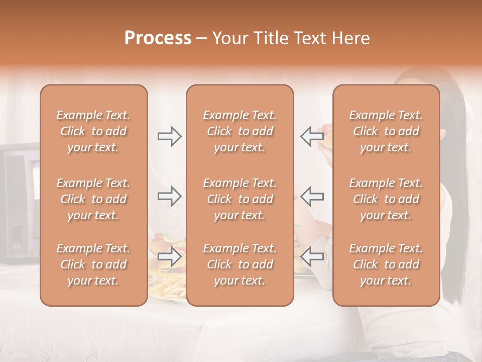 Fastfood Nutrition Girl PowerPoint Template