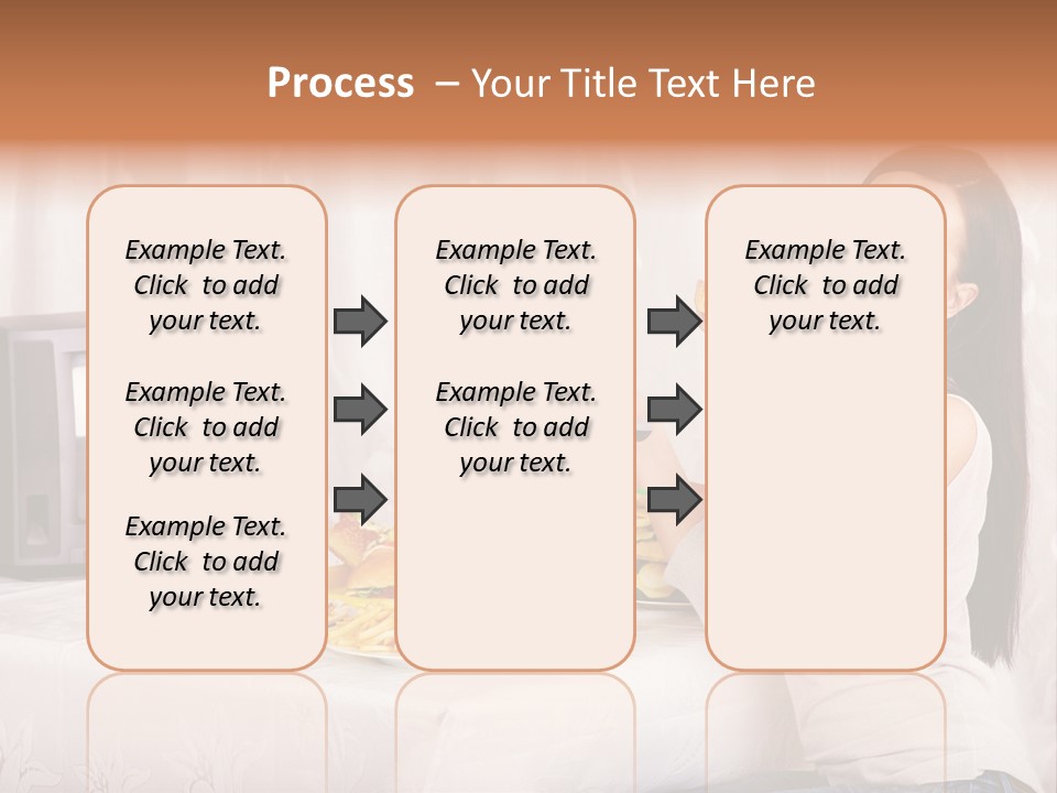 Fastfood Nutrition Girl PowerPoint Template