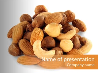Macro Protein Peanut PowerPoint Template