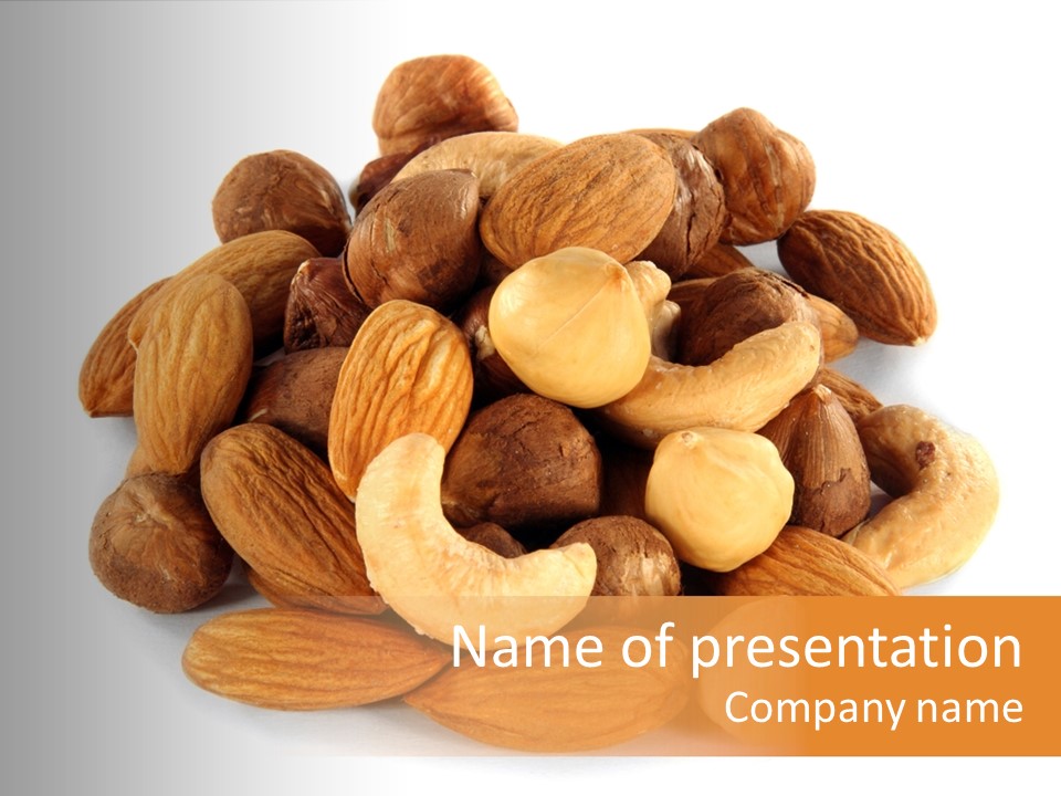 Macro Protein Peanut PowerPoint Template