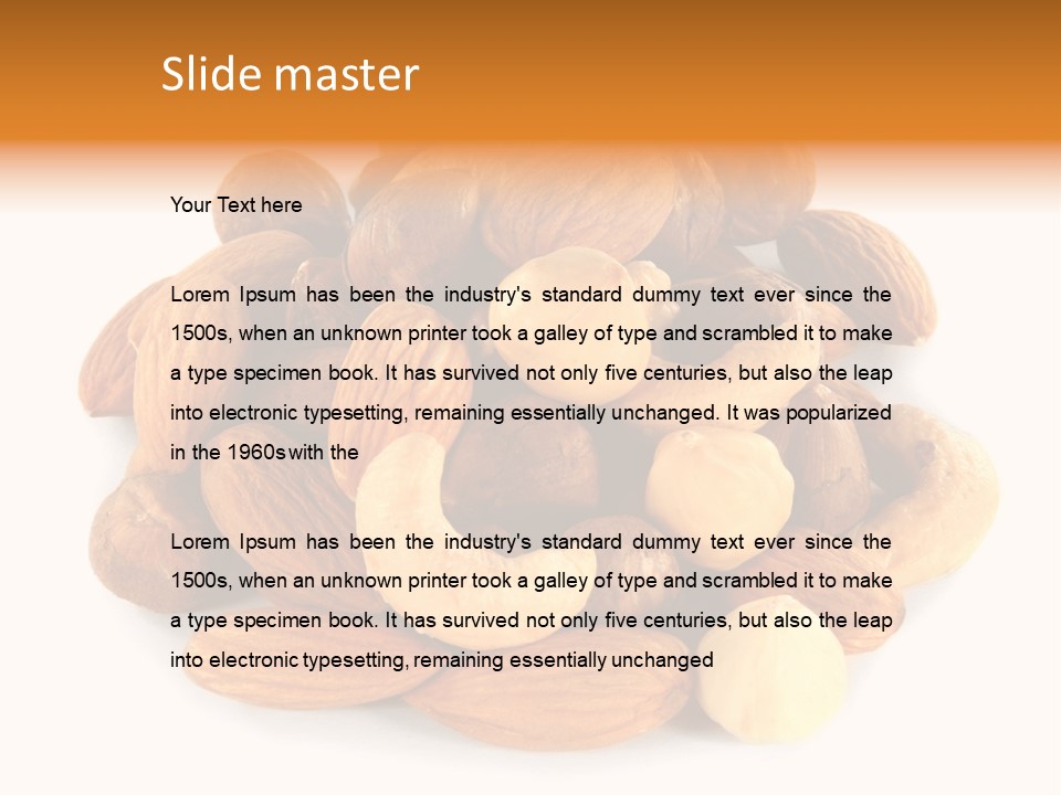 Macro Protein Peanut PowerPoint Template