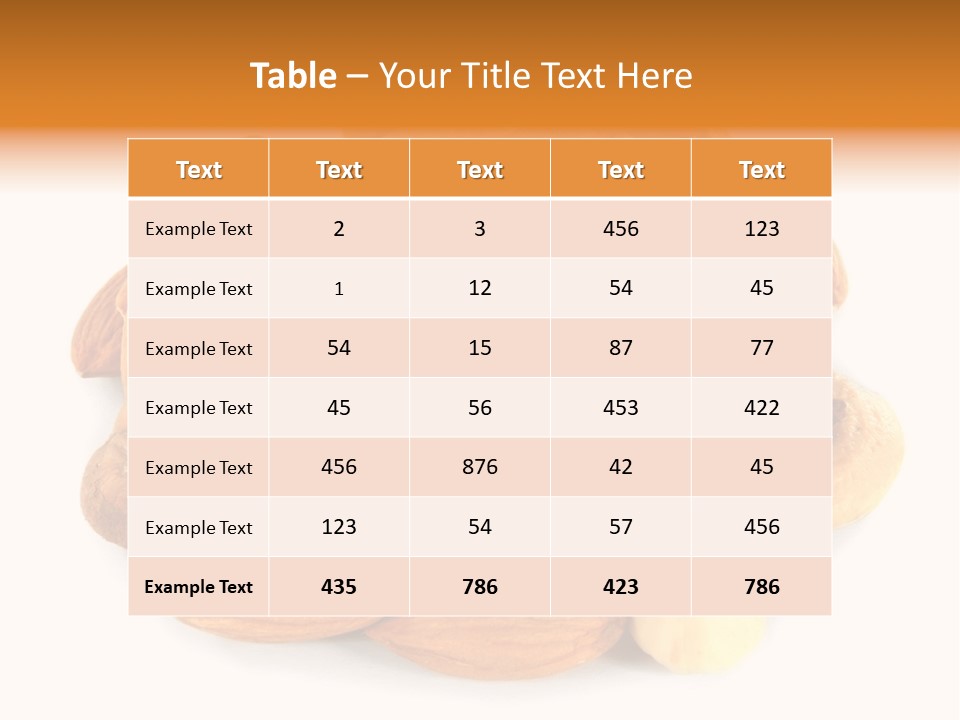 Macro Protein Peanut PowerPoint Template