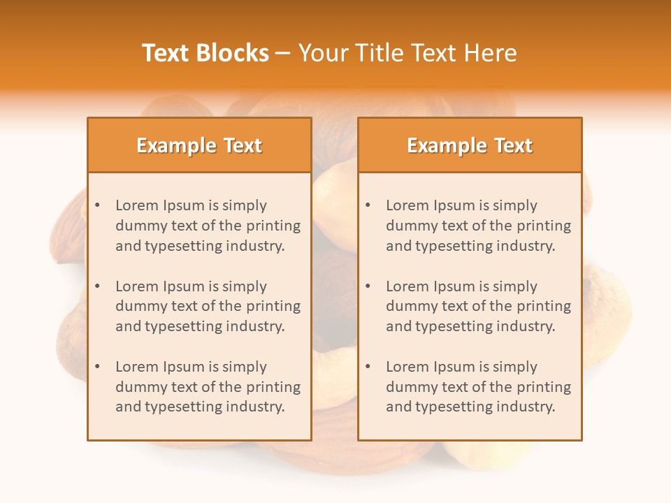 Macro Protein Peanut PowerPoint Template