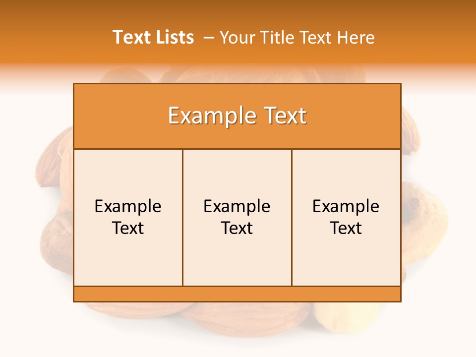 Macro Protein Peanut PowerPoint Template