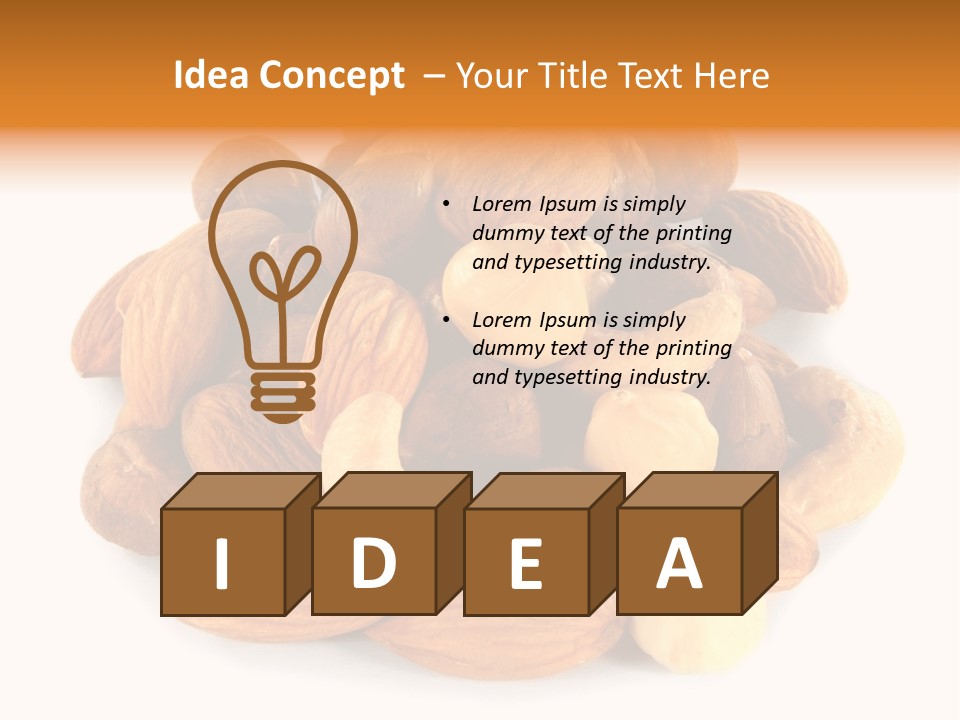 Macro Protein Peanut PowerPoint Template