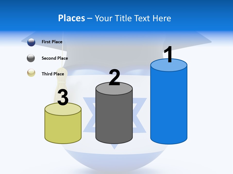 Ribbon Celebration White PowerPoint Template