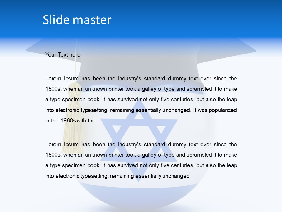 Ribbon Celebration White PowerPoint Template