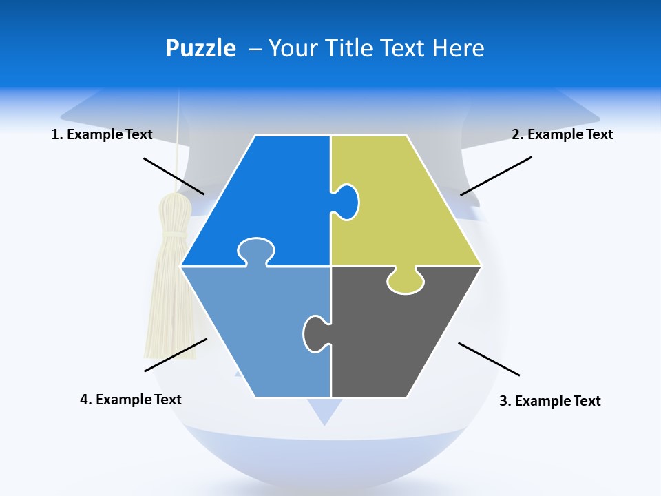 Ribbon Celebration White PowerPoint Template