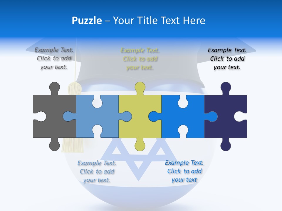 Ribbon Celebration White PowerPoint Template