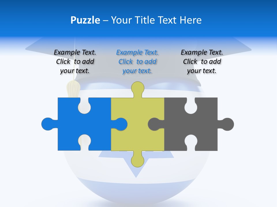 Ribbon Celebration White PowerPoint Template