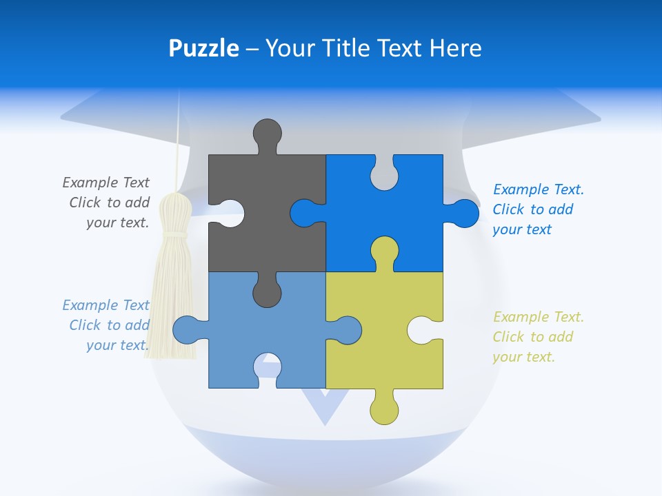 Ribbon Celebration White PowerPoint Template