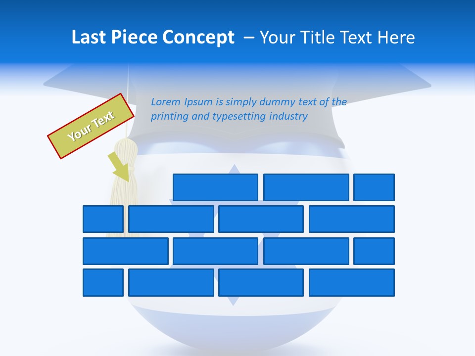 Ribbon Celebration White PowerPoint Template