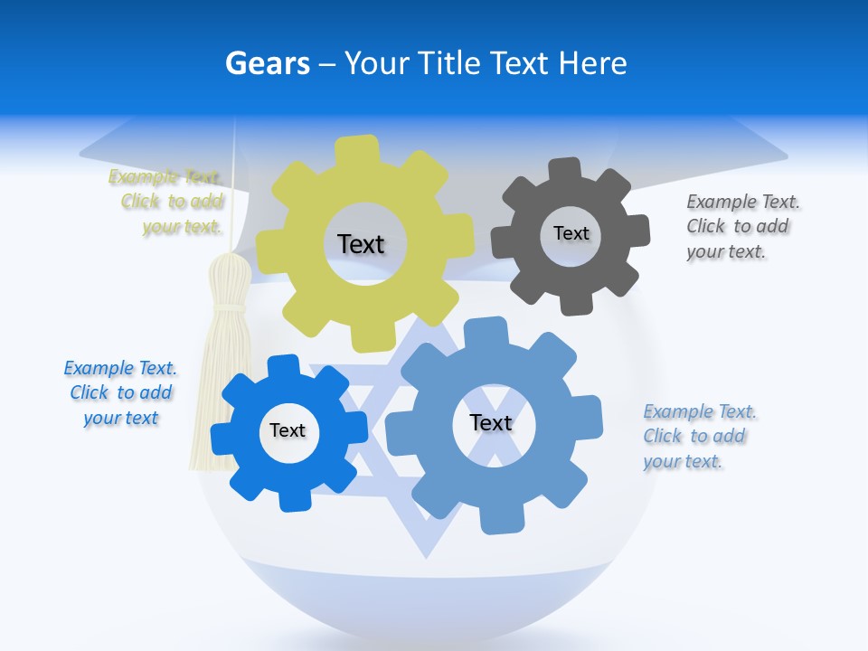 Ribbon Celebration White PowerPoint Template