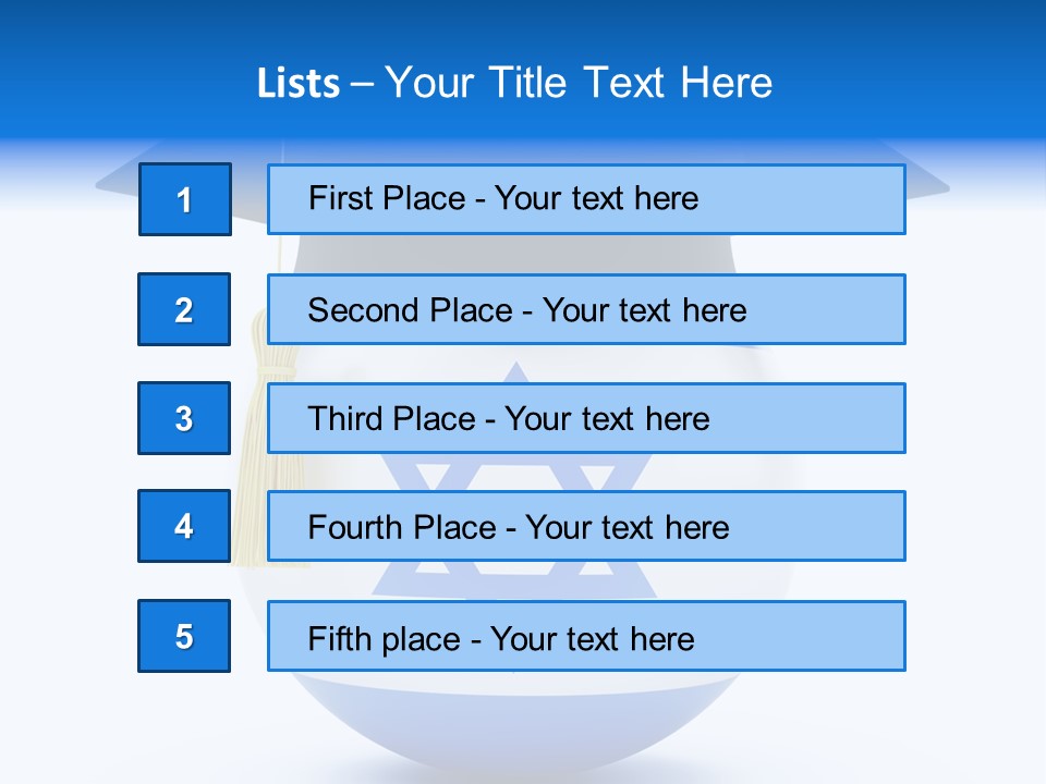 Ribbon Celebration White PowerPoint Template