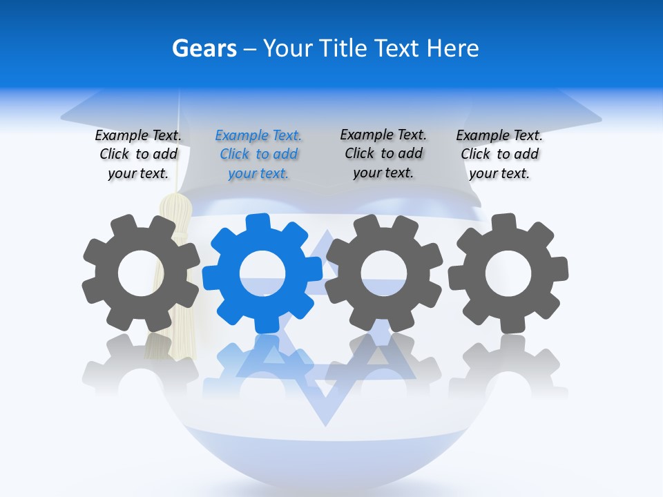 Ribbon Celebration White PowerPoint Template