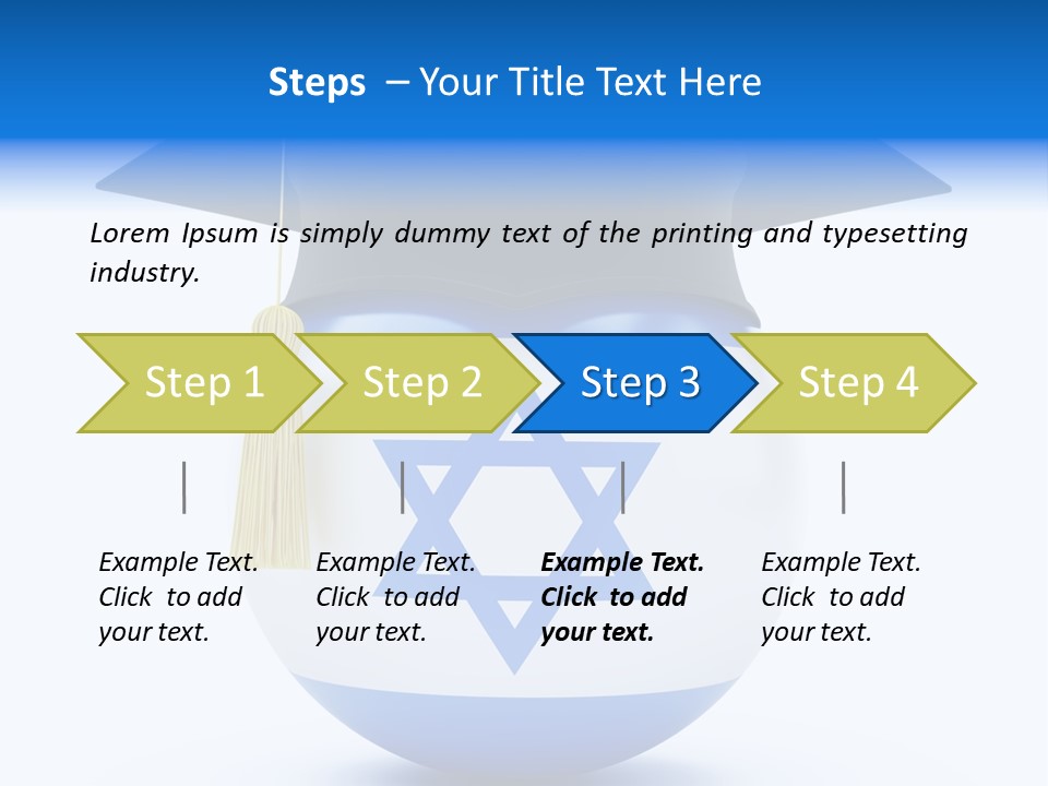 Ribbon Celebration White PowerPoint Template