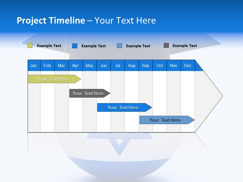 Ribbon Celebration White PowerPoint Template
