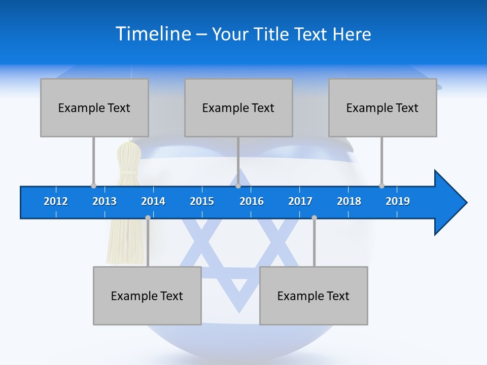 Ribbon Celebration White PowerPoint Template