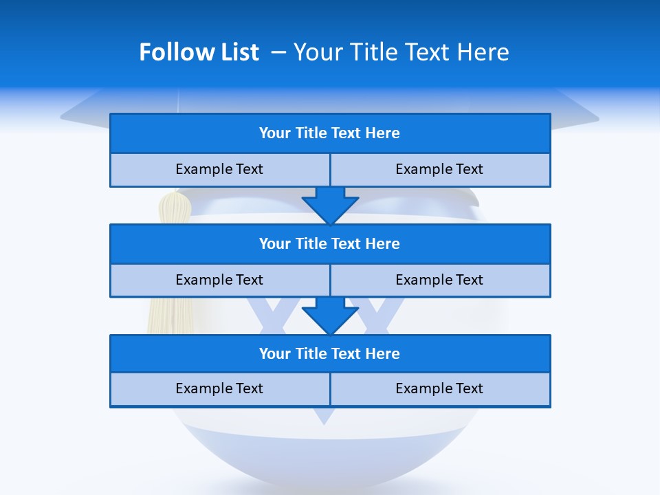 Ribbon Celebration White PowerPoint Template
