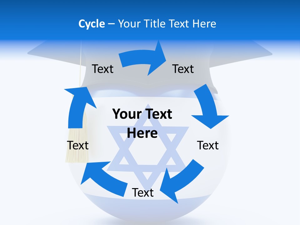 Ribbon Celebration White PowerPoint Template