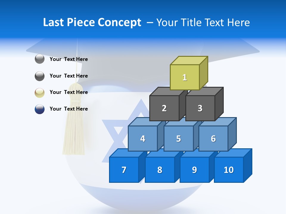 Ribbon Celebration White PowerPoint Template