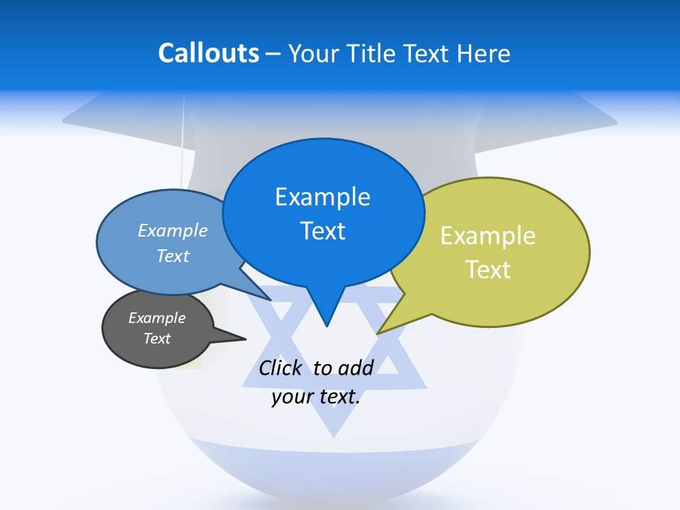 Ribbon Celebration White PowerPoint Template