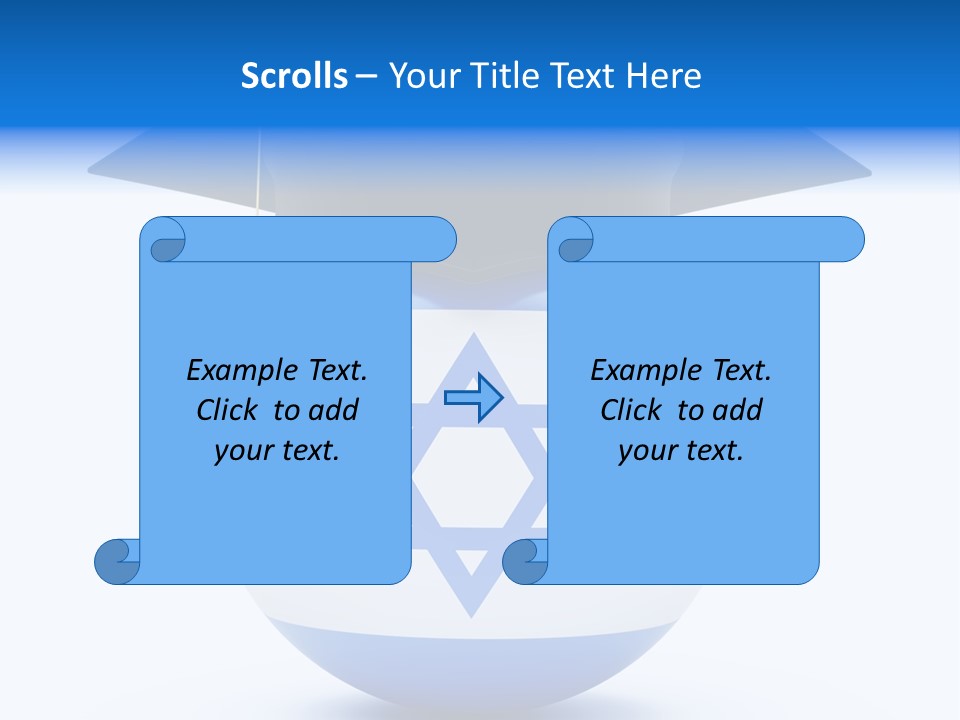 Ribbon Celebration White PowerPoint Template