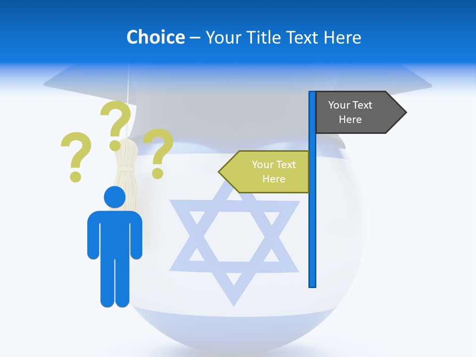 Ribbon Celebration White PowerPoint Template
