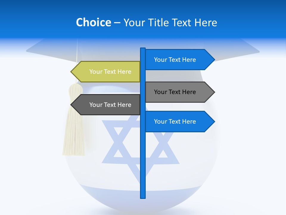 Ribbon Celebration White PowerPoint Template