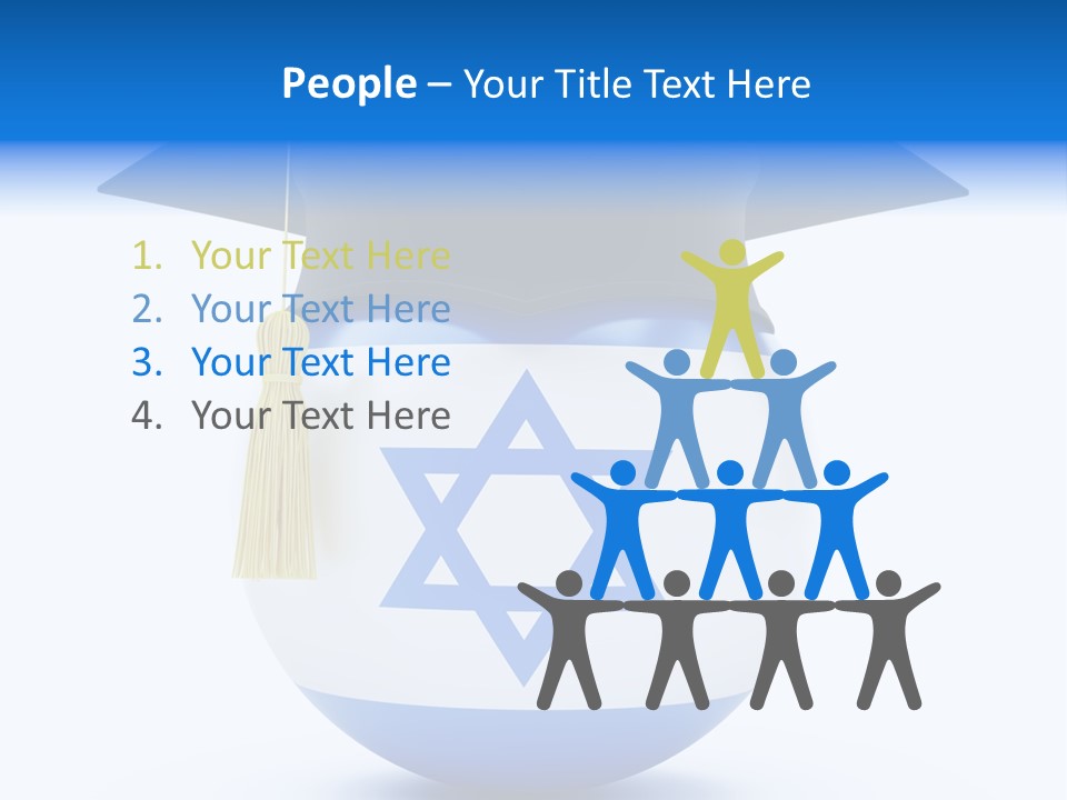 Ribbon Celebration White PowerPoint Template