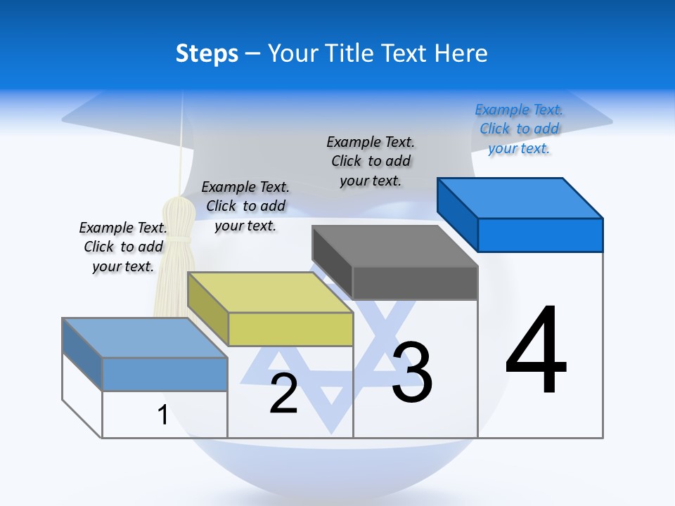Ribbon Celebration White PowerPoint Template