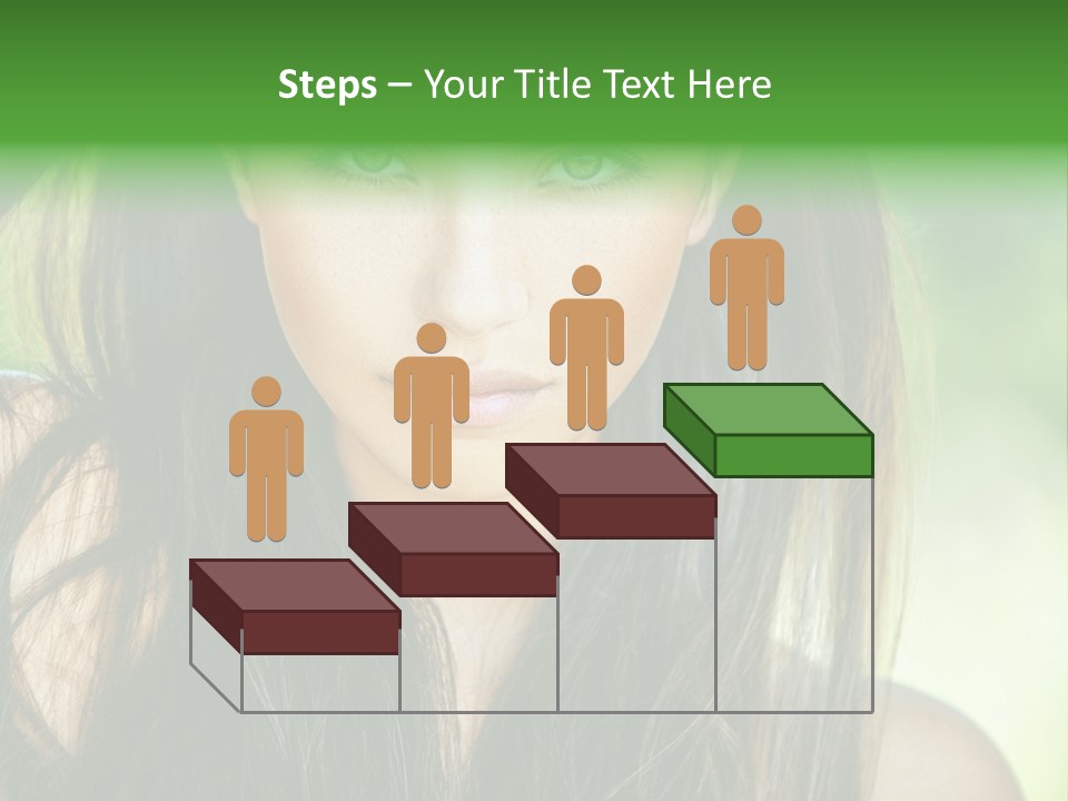 Eyes Woman Hair PowerPoint Template