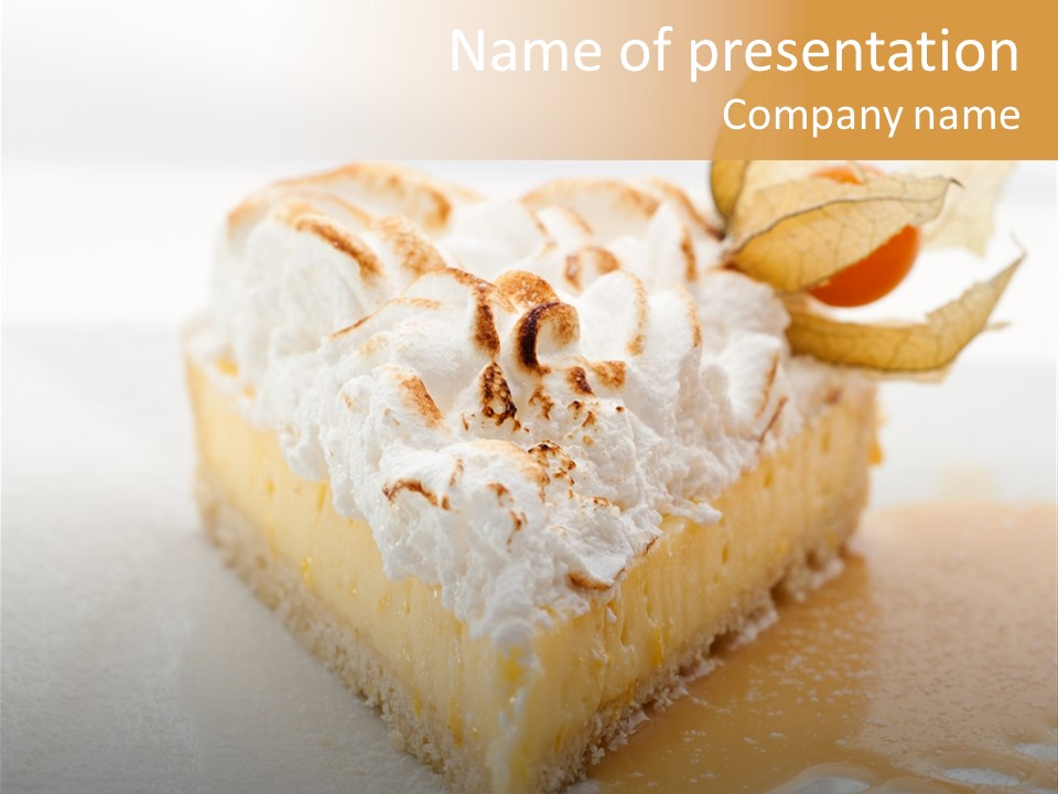 Snack Creamy Meringue PowerPoint Template