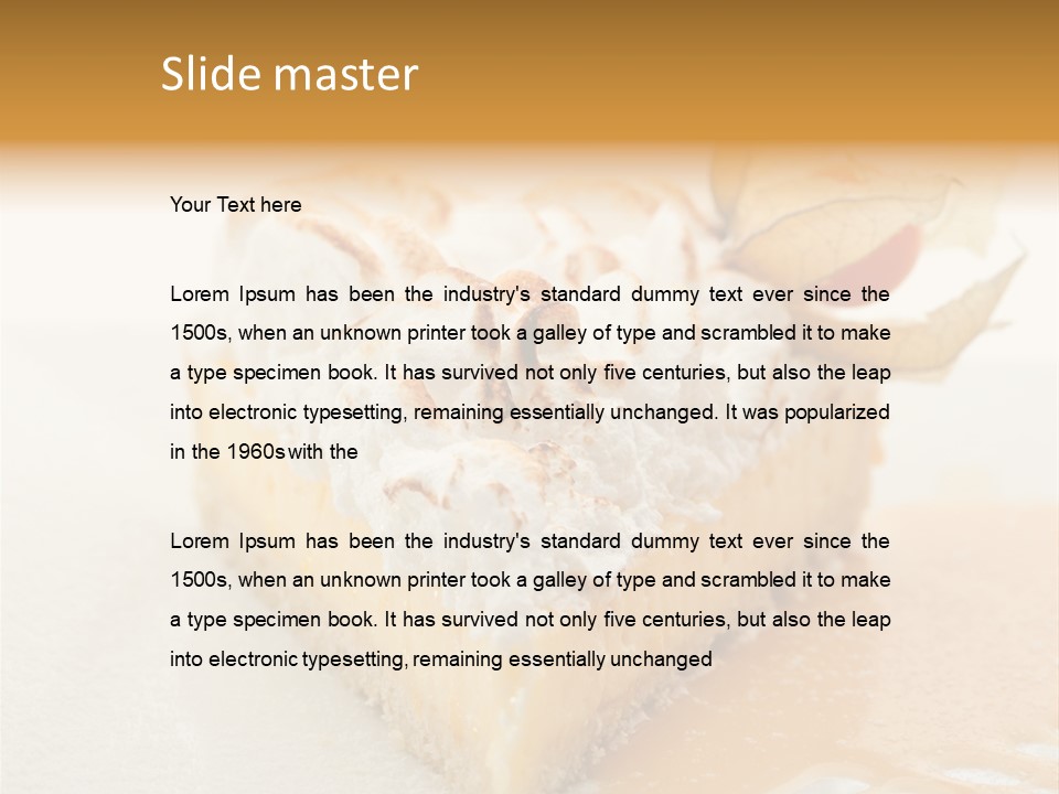 Snack Creamy Meringue PowerPoint Template