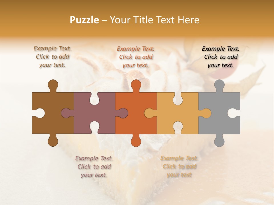 Snack Creamy Meringue PowerPoint Template