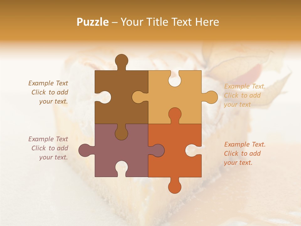 Snack Creamy Meringue PowerPoint Template