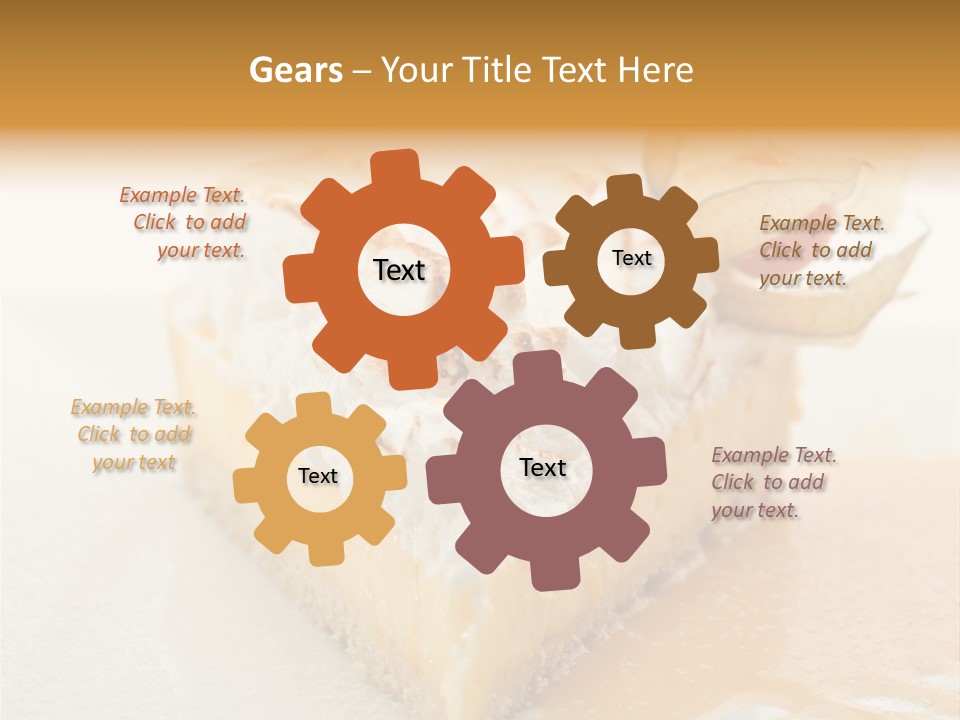 Snack Creamy Meringue PowerPoint Template