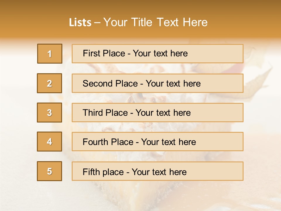 Snack Creamy Meringue PowerPoint Template