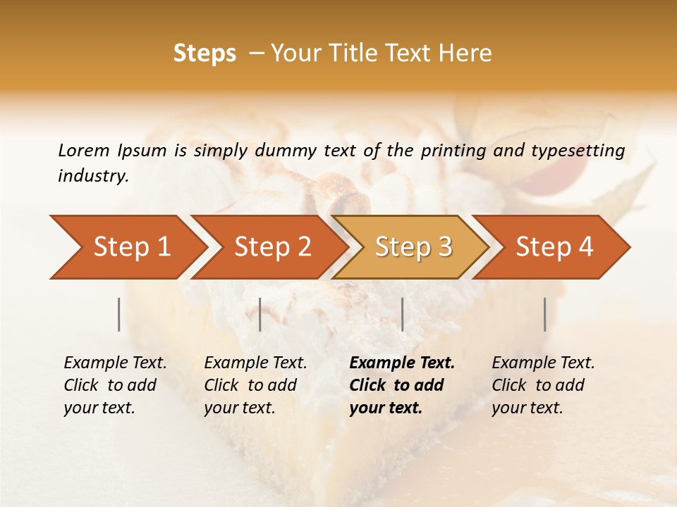Snack Creamy Meringue PowerPoint Template