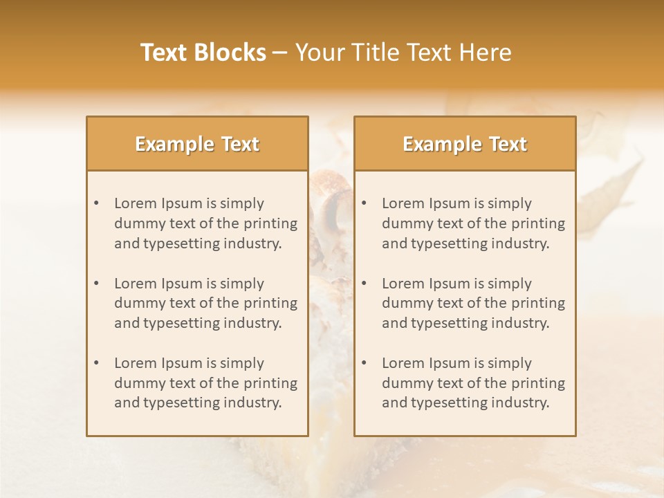 Snack Creamy Meringue PowerPoint Template