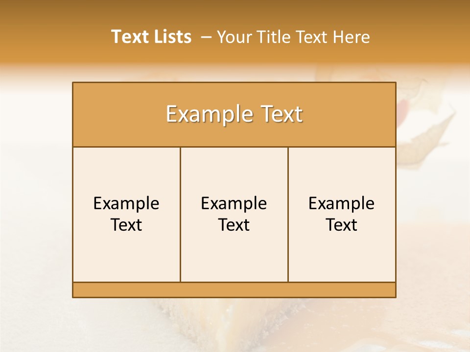 Snack Creamy Meringue PowerPoint Template