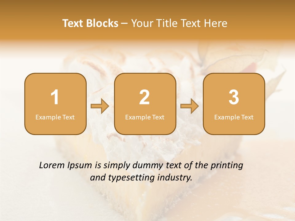 Snack Creamy Meringue PowerPoint Template