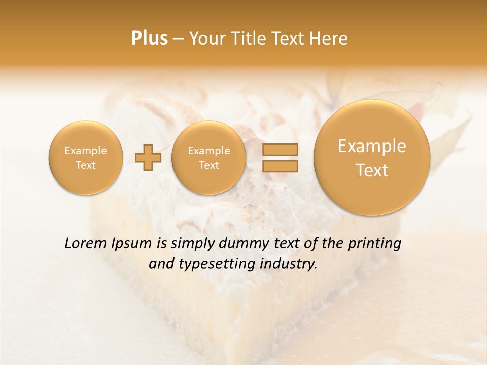 Snack Creamy Meringue PowerPoint Template