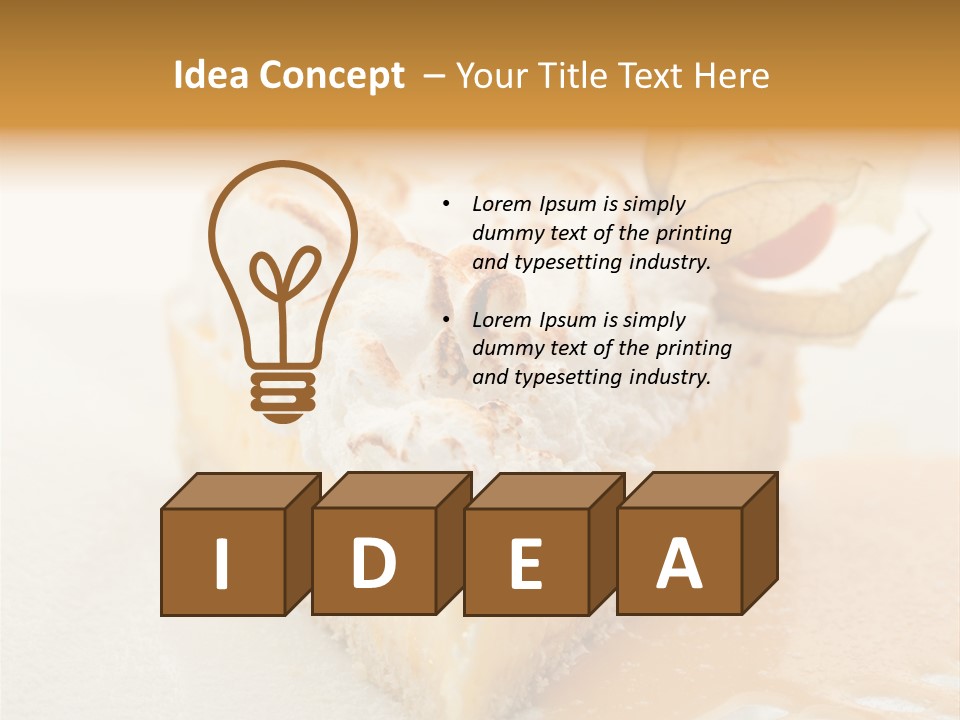 Snack Creamy Meringue PowerPoint Template