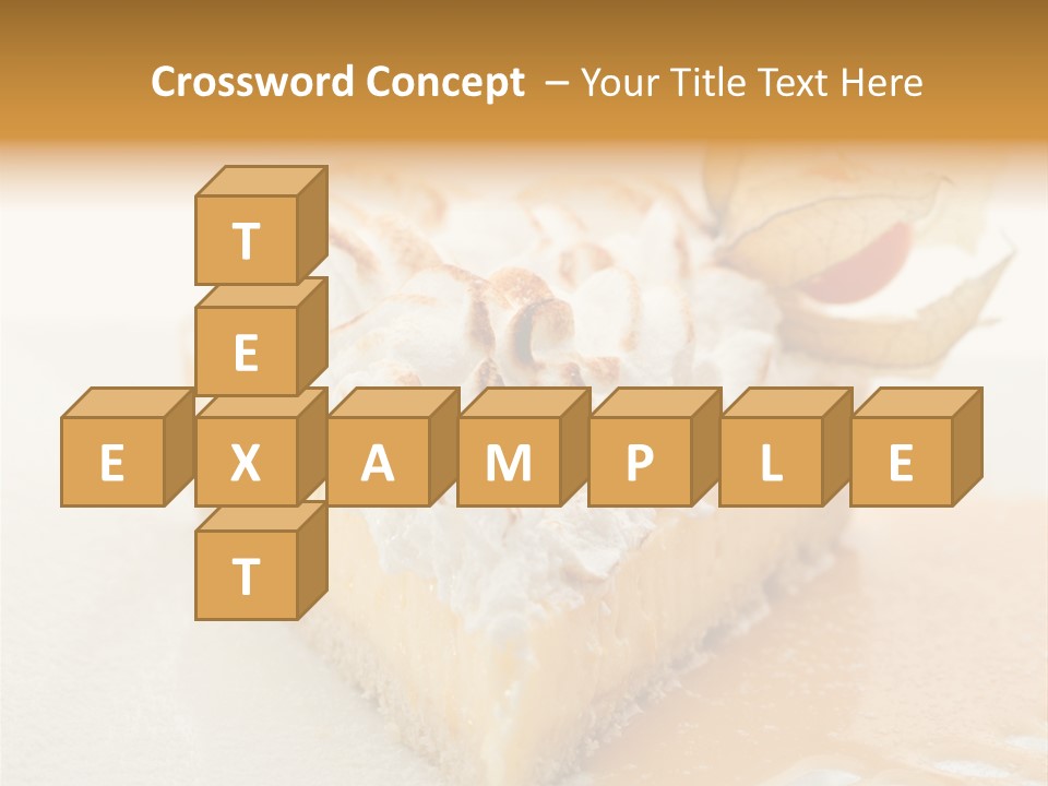 Snack Creamy Meringue PowerPoint Template