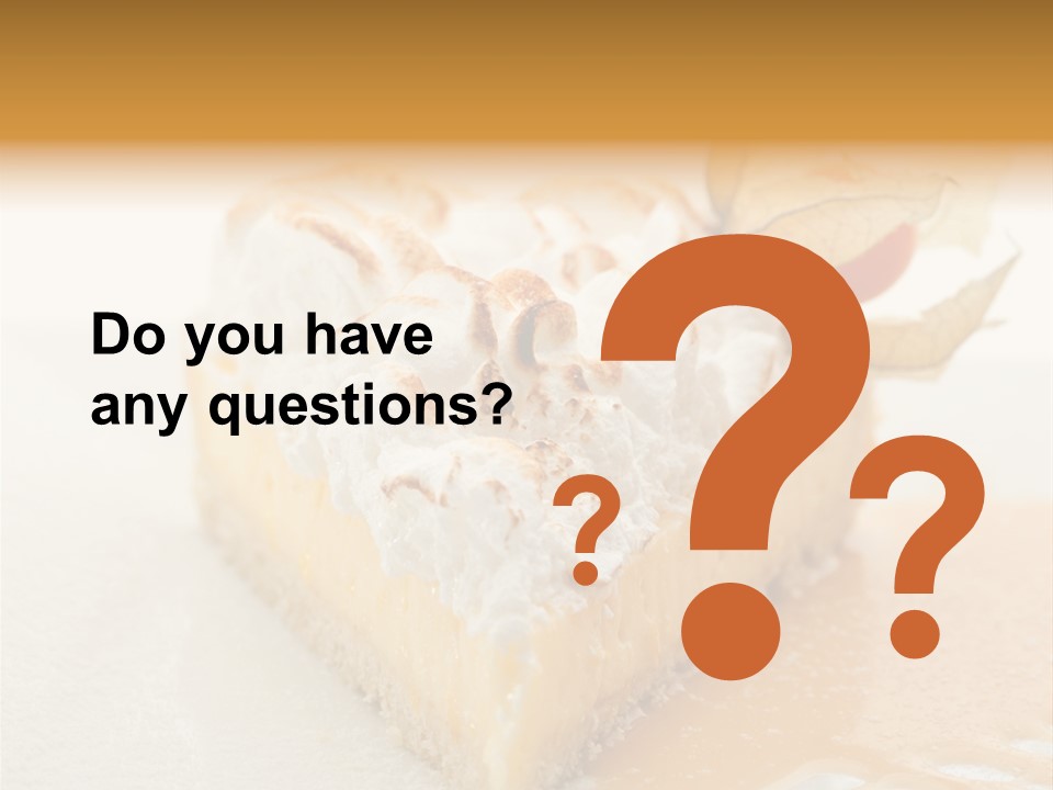 Snack Creamy Meringue PowerPoint Template